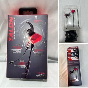 Talon Pro Wired Gaming Earbuds w/Detachable Mic